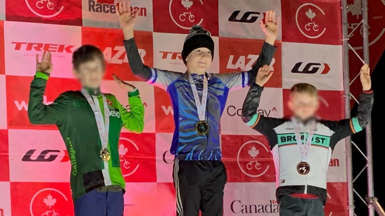 Eli Pechter Canadian Champion U13 in Cyclocross